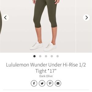Lululemon wunder under crop